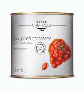 Krájená rajčata v tomatové šťávě 2,5 kg